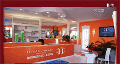 Desktop Screenshot of hotel-arcades-autun.com