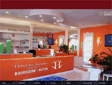 Tablet Screenshot of hotel-arcades-autun.com